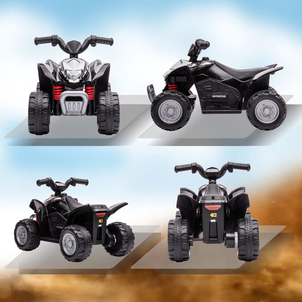 Quad Elettrico per Bambini 6V Honda TRX 250X Nero...