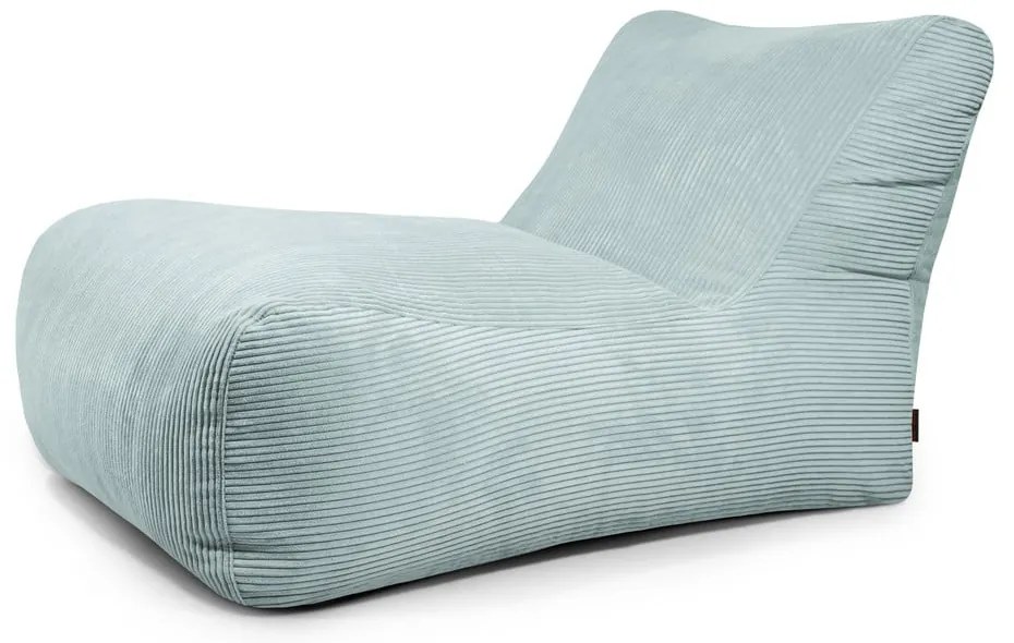 Puof a sacco color menta con rivestimento in velluto a coste Lounge 100 – SLOWDOWN