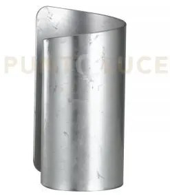 Lume imagine silver 1 luce attacco e27 15x24,8cm vetro e alluminio