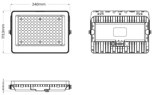 Riflettore LED with a solar panel FOCUS 100W/15000 mAh 3,2V 6000K IP65 + T