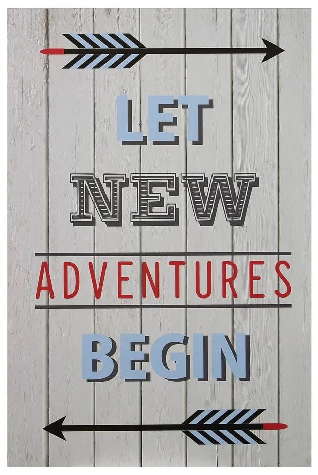 Quadro per bambini 30x45 cm Let New Adventures Begin - Premier Housewares