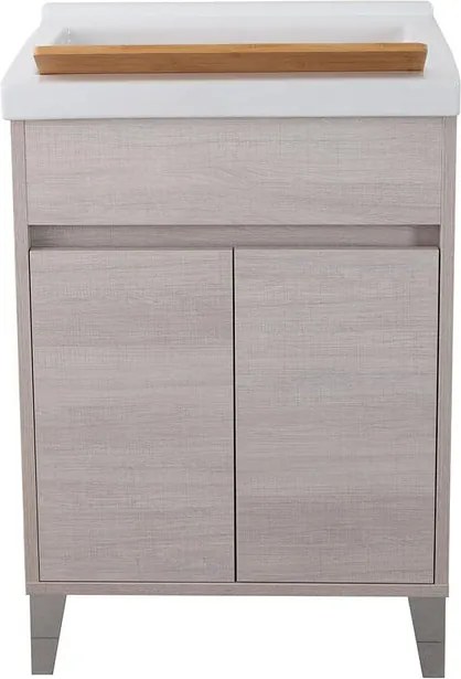 Lavatoio per bucato Laundry in ceramica marrone L 60 x P 50 x Sp 60 cm da interno