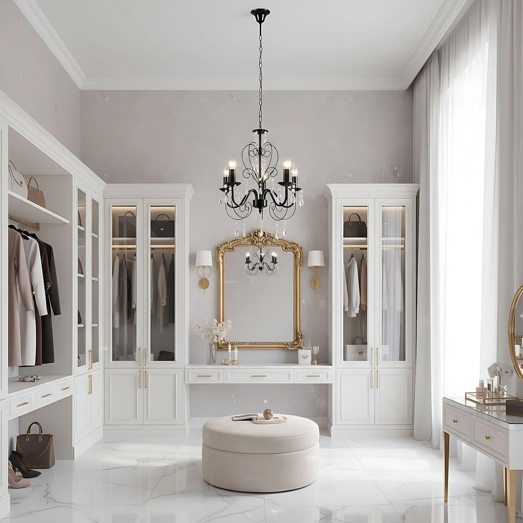 Lampada da soffitto EBT010-5CP BLACK