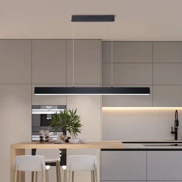 Brilagi - Lampadario LED dimmerabile SLEEKLINE SMART LED/40W/230V Wi-Fi Tuya black+RC