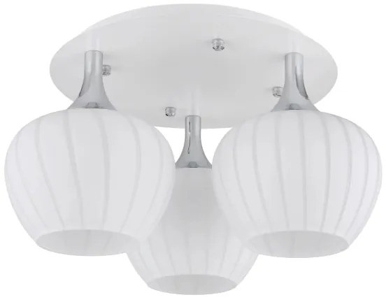 Globo 15548-3DW - Lampadario a plafone MAXY 3xE27/40W/230V bianco