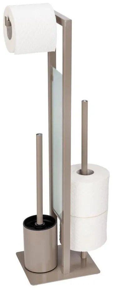 WENKO 25553100 - Scopino WC RIVALTA 18x70 cm beige/nero