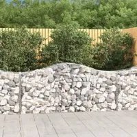 Cesti Gabbioni ad Arco 11 pz 200x50x80/100 cm Ferro Zincato 3145628