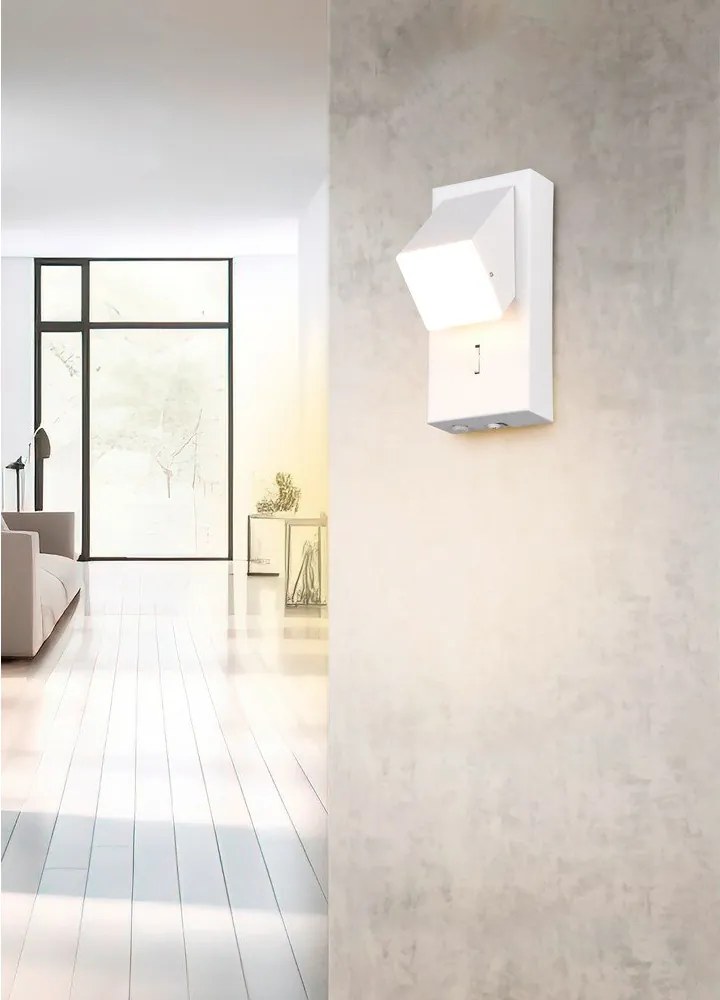 Lampada bianca a LED da parete Raglan - Trio