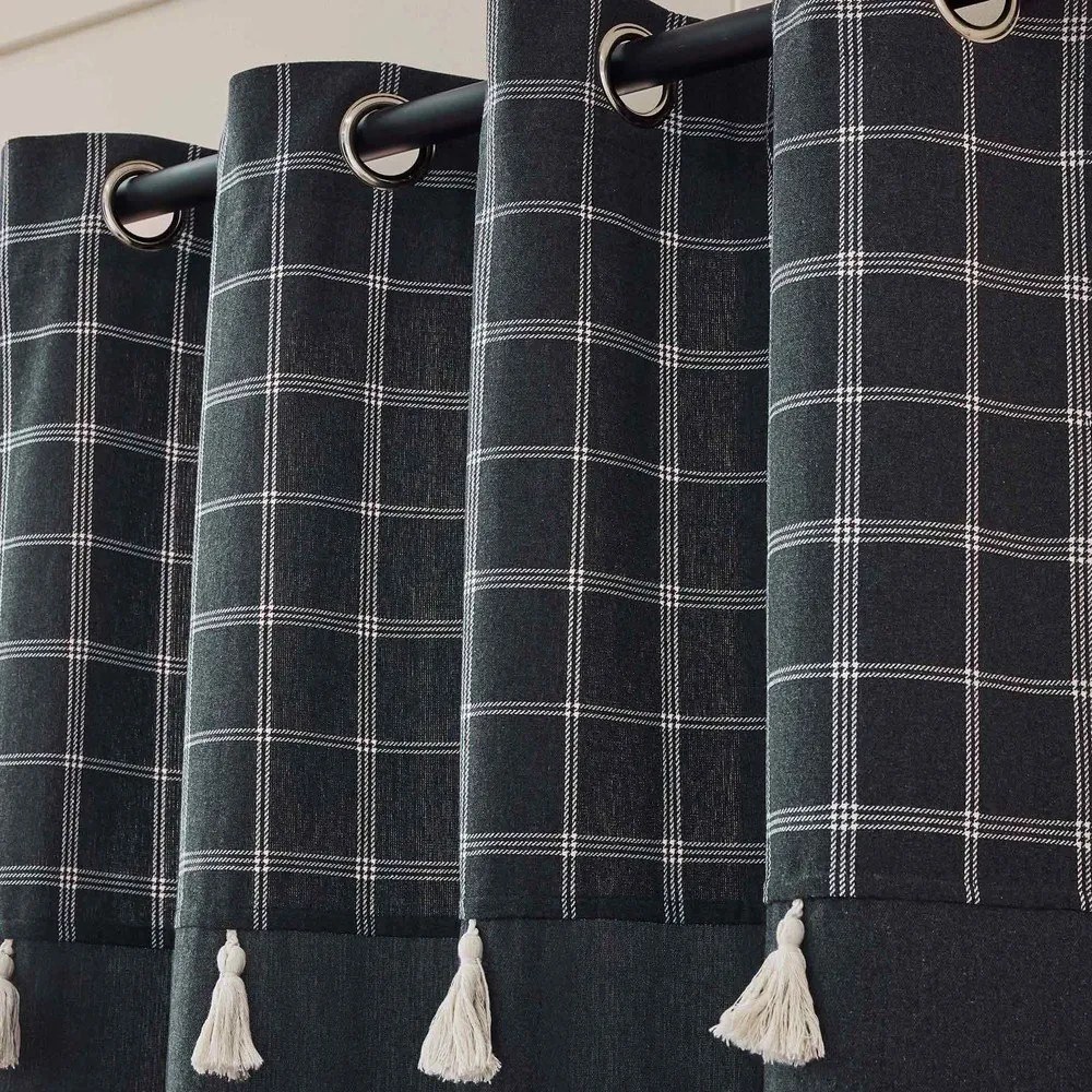 Tenda color antracite in misto cotone 140x240 cm Everest – douceur d'intérieur