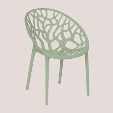 Sedia da giardino impilabile Ores Celadon - Sklum