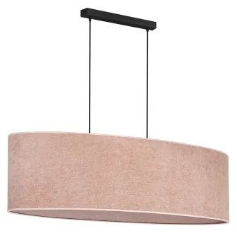 Duolla - Lampadario a sospensione con filo OVAL 2xE27/15W/230V rosa