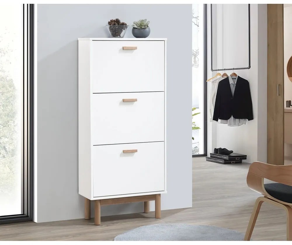 Scarpiera bianca a ribalta Melanie - Støraa