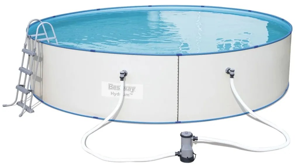 Bestway Piscina Hydrium Rotonda con Telaio in Acciaio 460x90 cm 56386