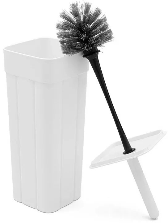 Scopino bagno da appoggio bianco in plastica Buzz