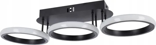 Plafoniera LED dimmerabile LED/30W/230V 3000-6500K nero Wi-Fi Tuya + telecomando