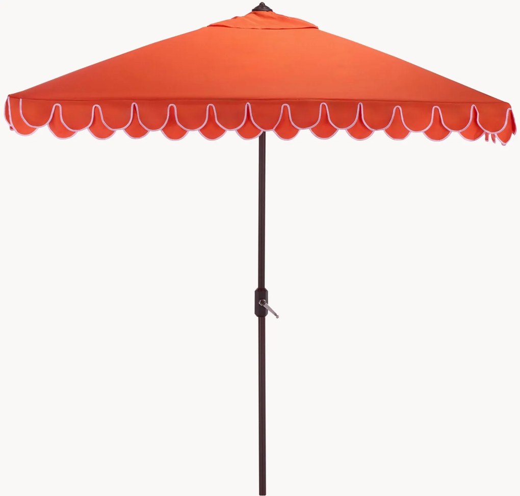 Ombrellone quadrato a manovella Valance, larg. 229 x lung. 229 cm