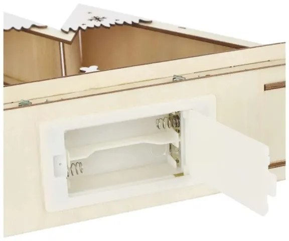 LED Decorazione natalizia LED/0,6W/2xAA paesaggio natalizio