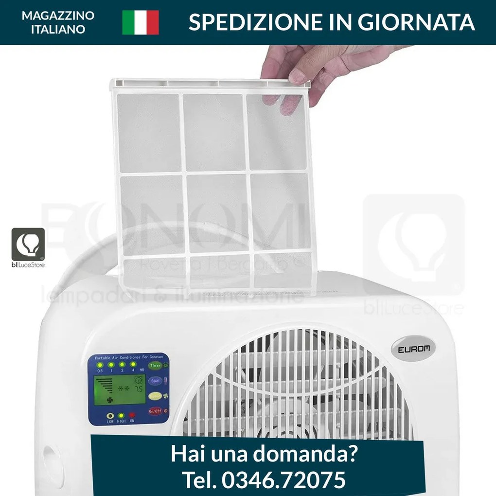 Eurom AC2401 condizionatore portatile split 2400 btu 450w