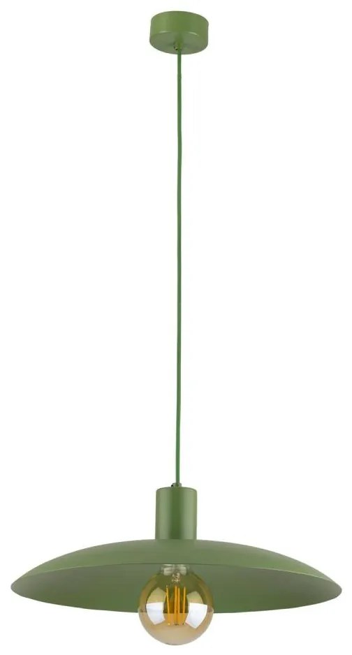 Lampadario a sospensione con filo ASTRA 1xE27/15W/230V diametro 41 cm verde
