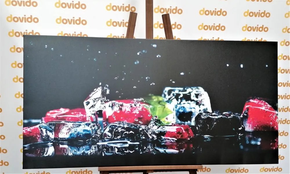 Quadro su tela – Cubetti di ghiaccio alla frutta