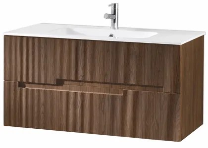 Mobile bagno sospeso 70 cm con 2 cassetti RIGHE Tek