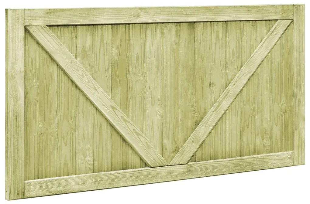 Cancelli da Giardino 2 pz in Legno di Pino Impregnato 300x75 cm