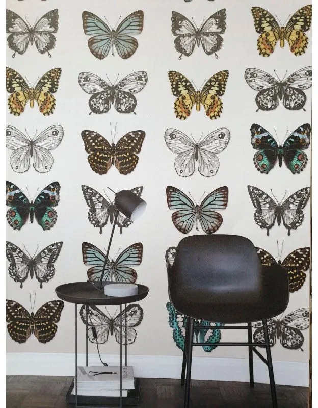 Fotomurale ESTA Farfalle, turchese nero e bianco 138X279 cm