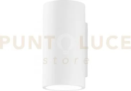 Applique a parete banjie tubolare bianca 2 luci attacco gu10 12x2x2...
