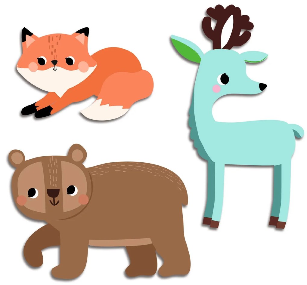 I miei primi adesivi - animali del bosco