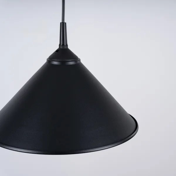 Sollux SL.1326 - Lampadario a sospensione con filo ZUMA 1xE27/15W/230V diametro 30 cm nero