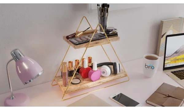 Organizzatore per scaffali 35x40 cm oro