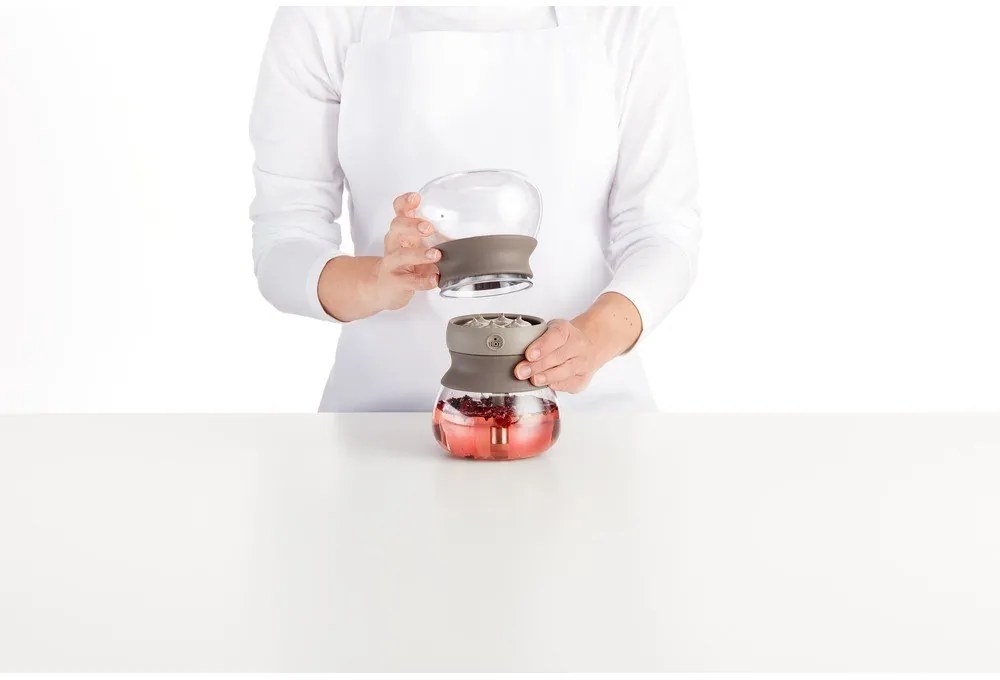 Teiera marrone chiaro in vetro con filtro 500 ml – Lékué