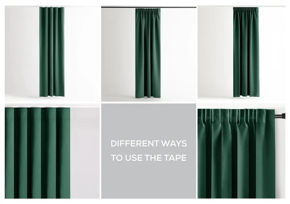 Tenda parzialmente oscurante verde scuro 140x270 cm Kierra – Restilo