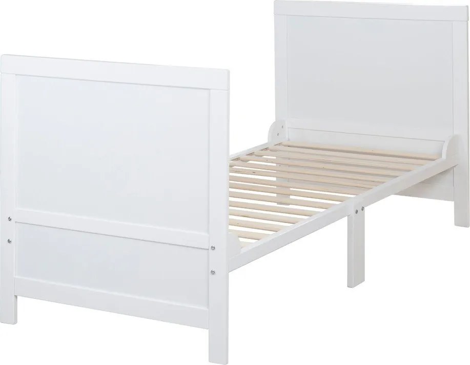 Lettino bianco con altezza regolabile 70x140 cm Easy Sleep – Roba