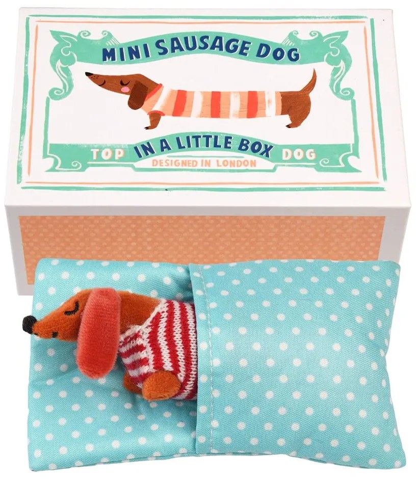 Peluche Mini Sausage Dog in a Little Box - Rex London
