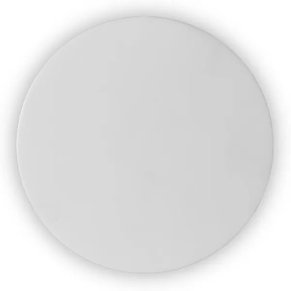 Applique Tonda da Parete in Gesso Pitturabile, G9 Materiale Gesso