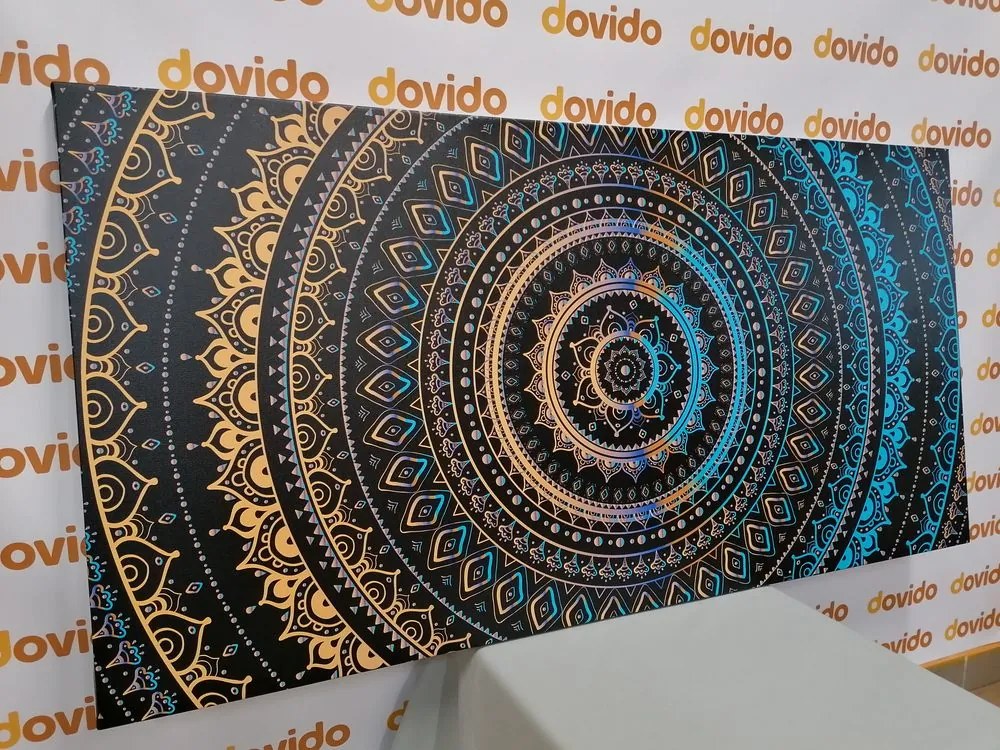 Stampa su tela – Mandala con motivo solare