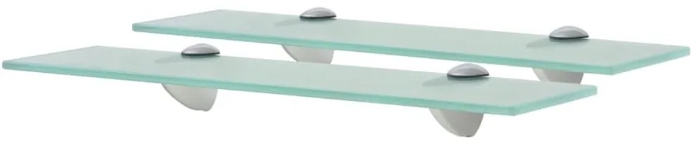 Mensole Galleggianti 2 Pz İn Vetro 40x10 Cm 8 Mm /