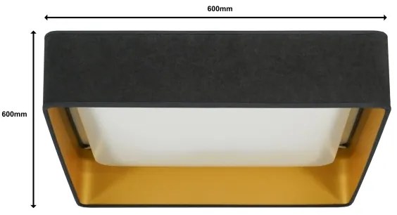 Brilagi-Luce LED dimmerabile VELVET SQUARE LED/36W/230V Wi-Fi Tuya+TC grigio