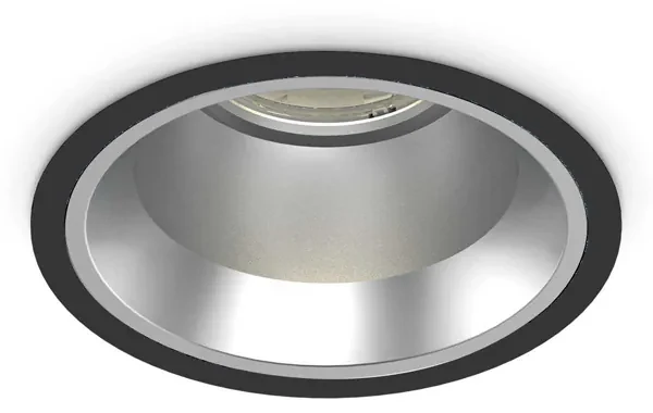 Faretto Ad Incasso Off Alluminio Nero Led 28W 3000K Luce Calda