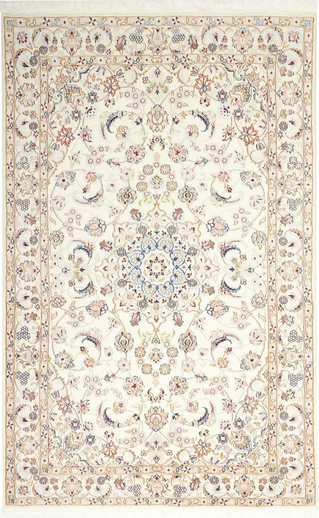 Nain Tappeto persiano 130x210 Beige (Iran) Annodato A Mano