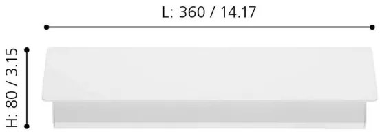 Eglo 99086 - Applique a LED ZUBIALDE LED/12W/230V