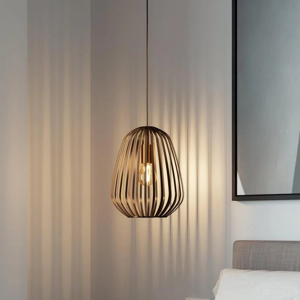 Eglo 901097 - Lampada a sospensione con cavo ESPINAL 1xE27/40W/230V finitura bronzata