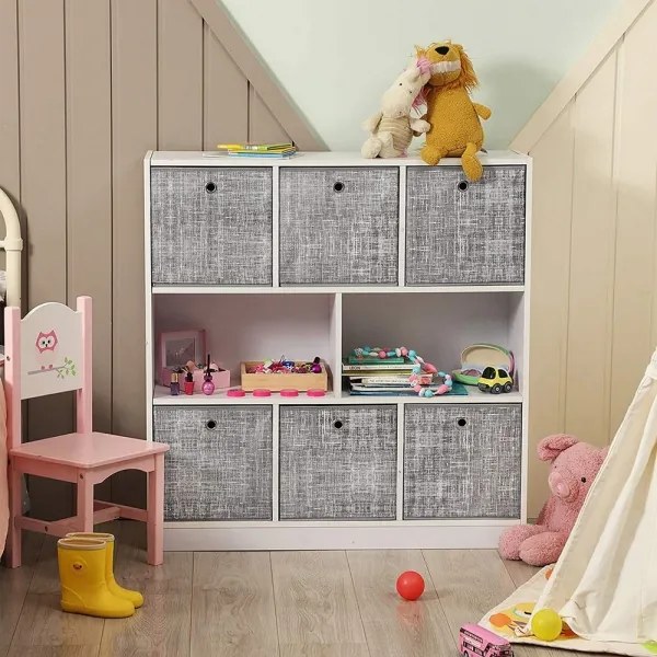 Set di 6 contenitori CURAN - grigio