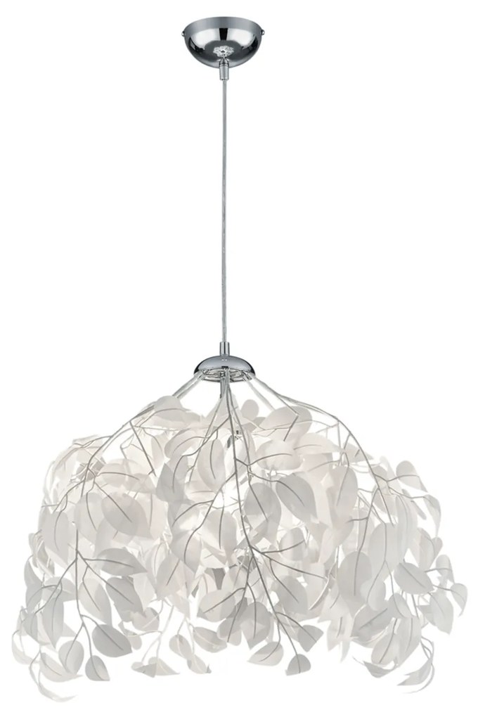 Lampadario a foglie bianco Leavy Trio