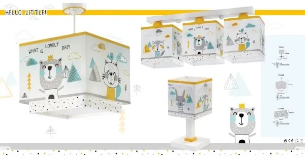 Dalber D-73241 - Lampada per bambini HELLO LITTLE 1xE14/40W/230V