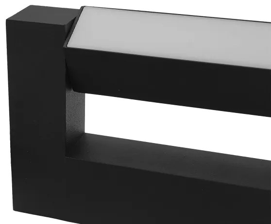 Applique a LED da esterno 2xLED/4W/230V IP54 30 cm nero