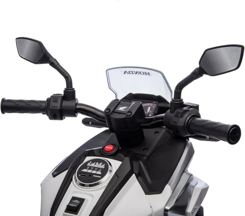 Moto Elettrica per Bambini Licenza Ufficiale Honda NC750X 12V 4,5Ah Bianco...