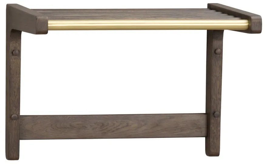 Appendiabiti da parete in rovere marrone scuro Inverness - Rowico