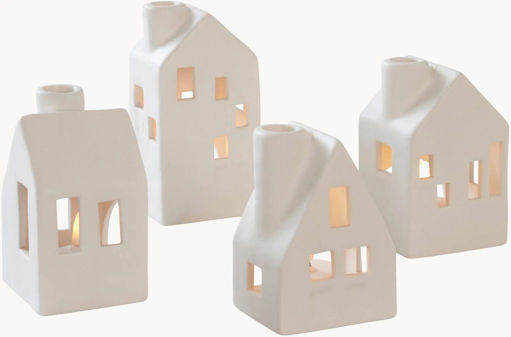 Set di 4 portalumini Village